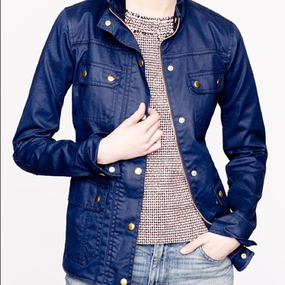 J. Crew Navy Downtown Field Jacket - Picture 1 of 6